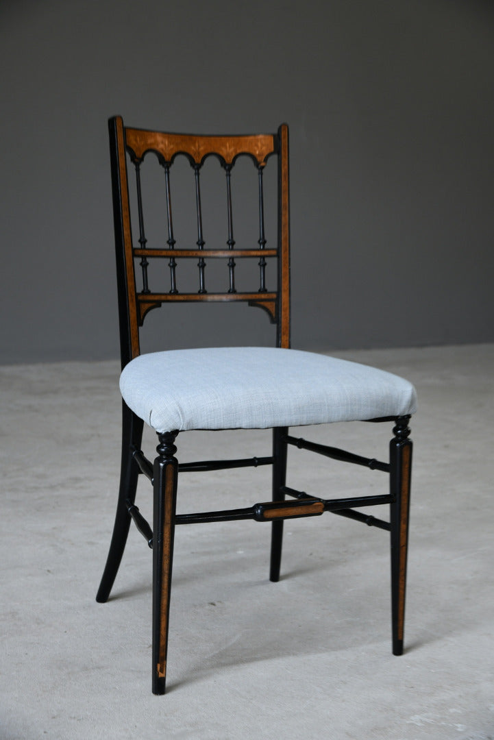 Victorian Ebonised Occasional Chair