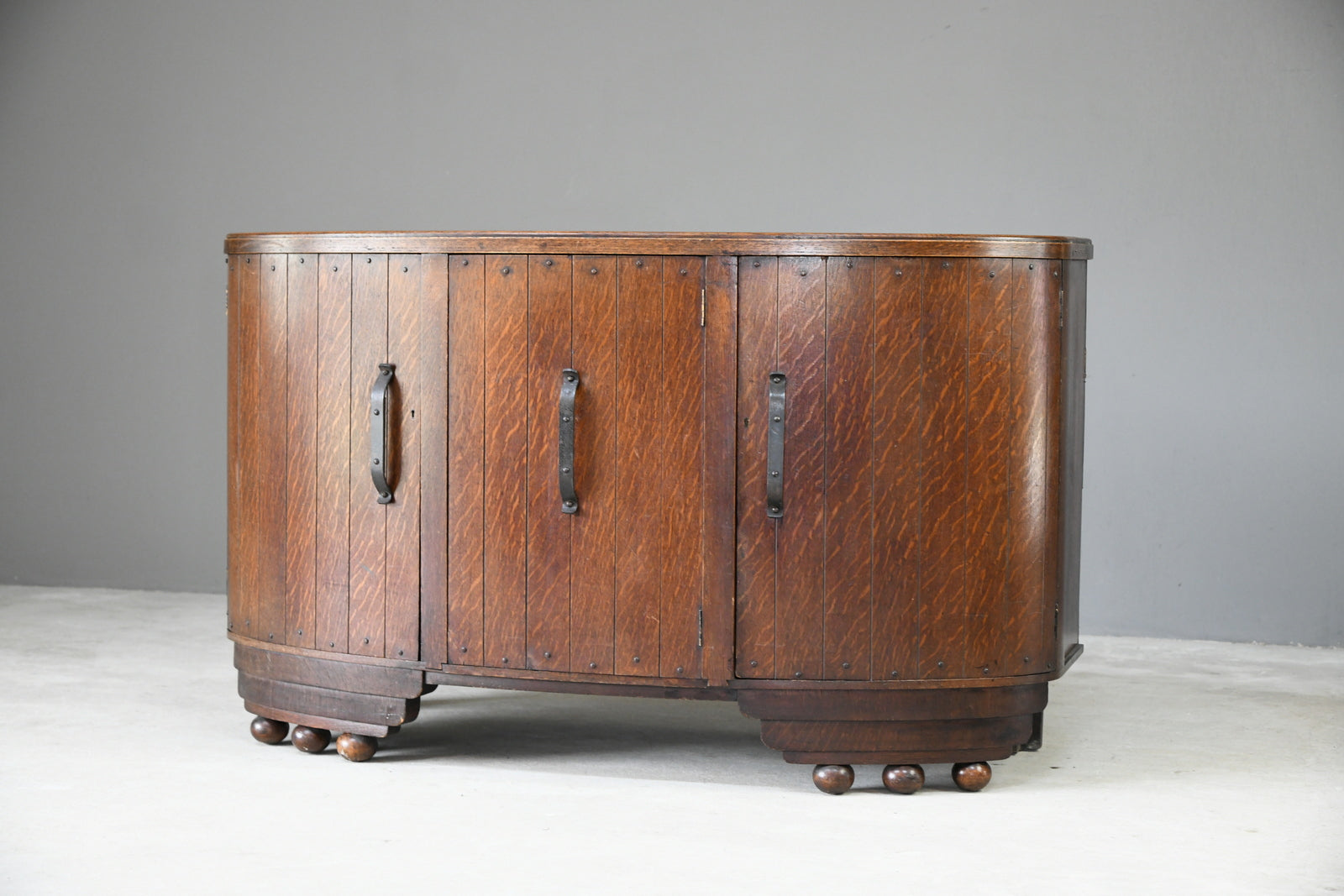 Deco Style Oak Sideboard