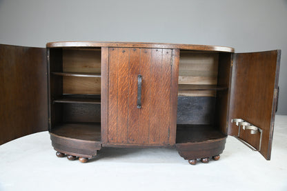 Deco Style Oak Sideboard