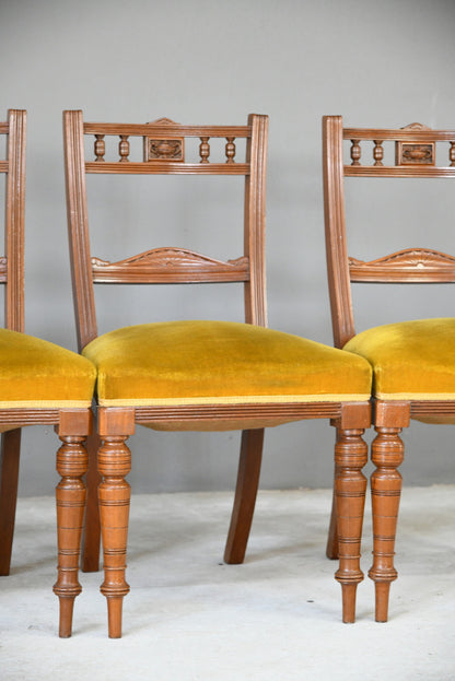 6 Victorian Walnut Dining Chairs