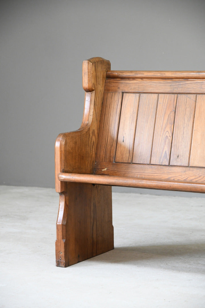 Pitch Pine Pew Chapel Bench