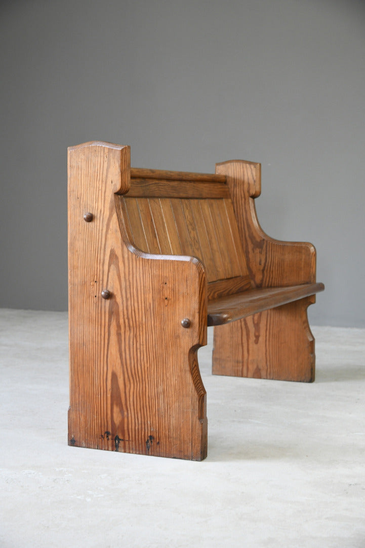 Pitch Pine Pew Chapel Bench