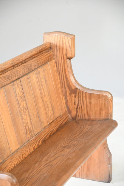 Pitch Pine Pew Chapel Bench