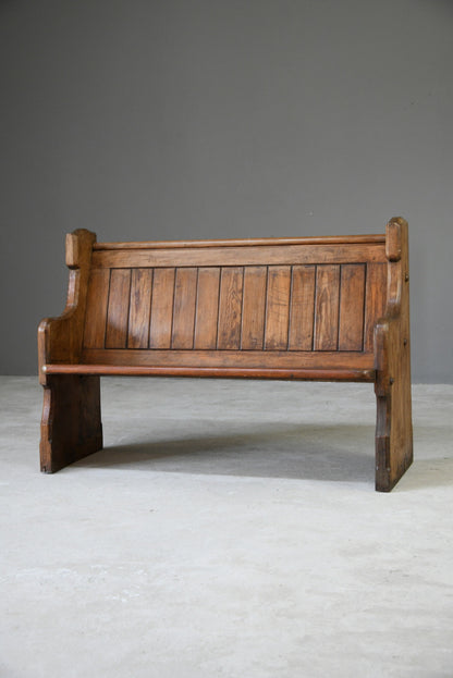 Pitch Pine Pew Chapel Bench