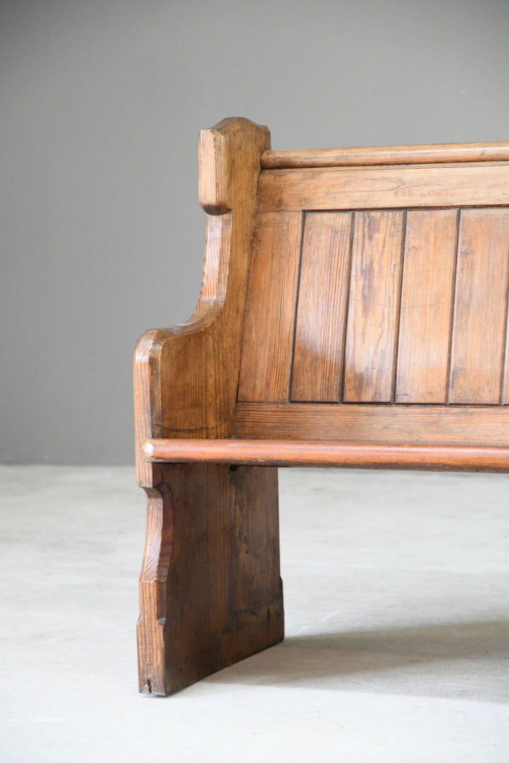 Pitch Pine Pew Chapel Bench