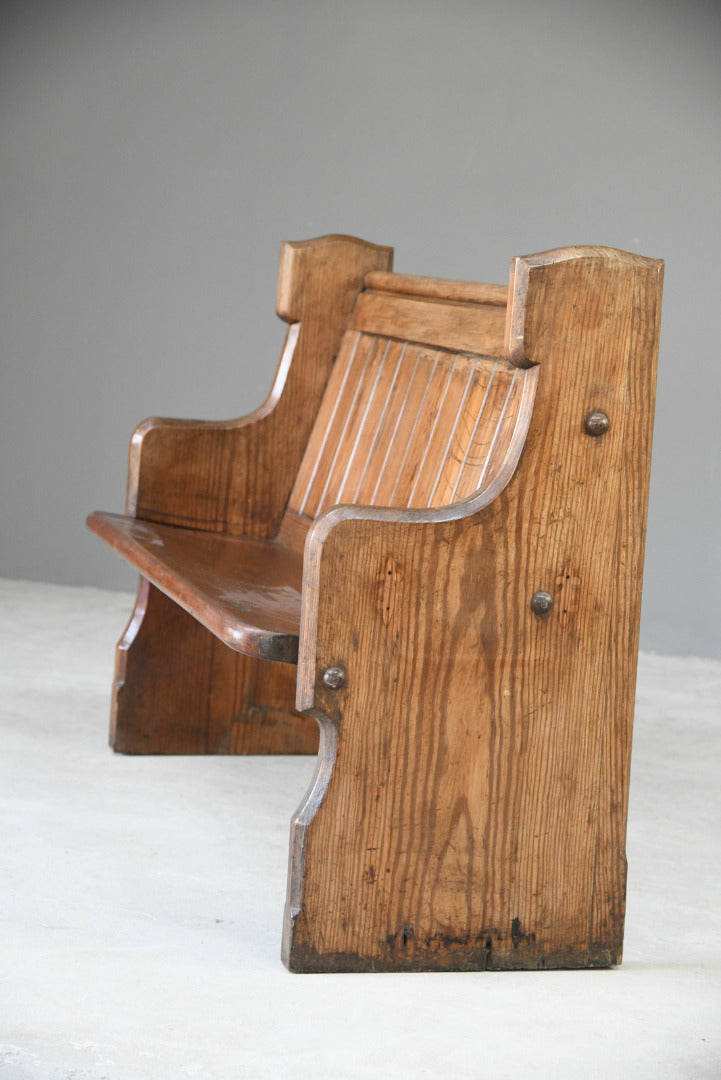 Pitch Pine Pew Chapel Bench