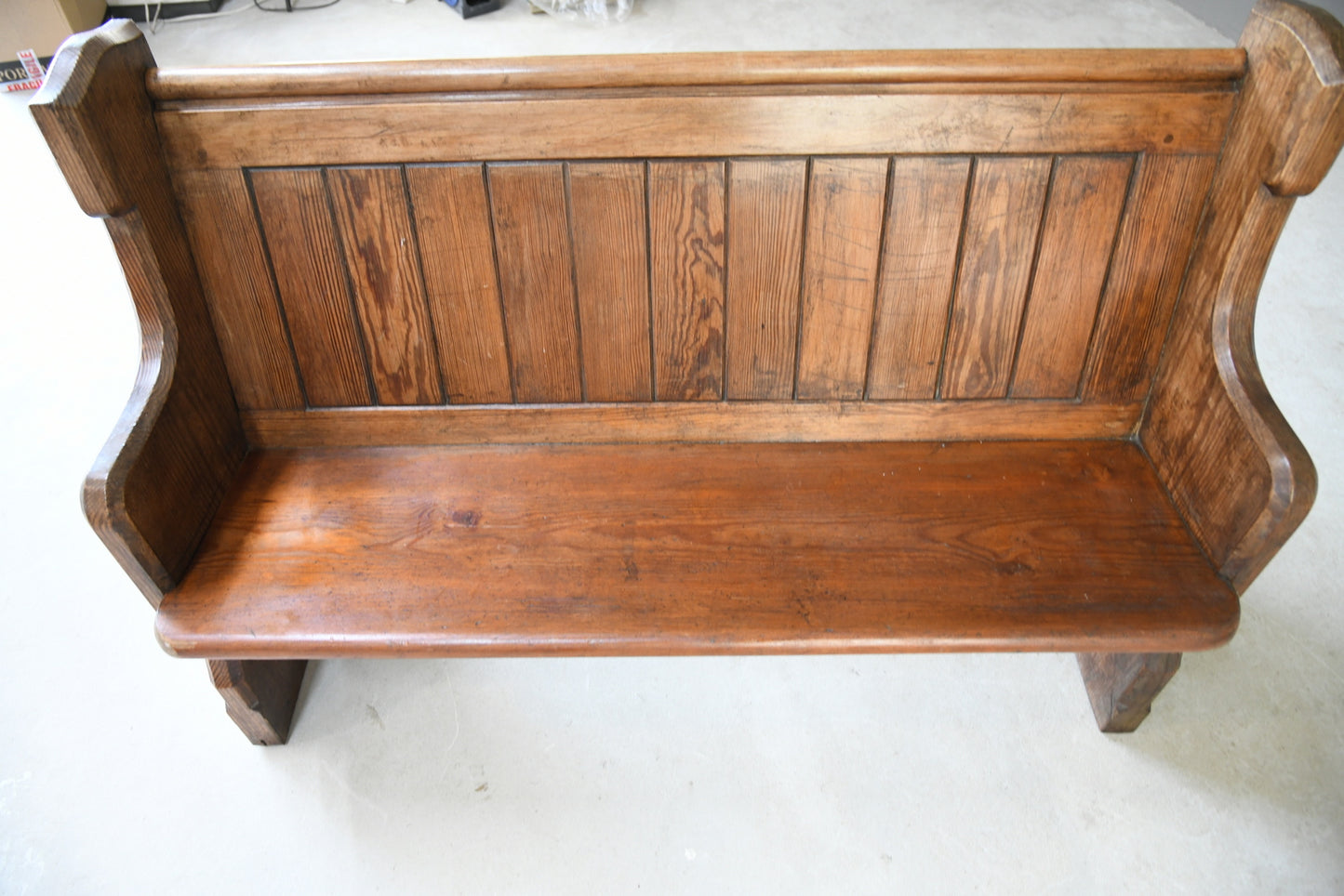 Pitch Pine Pew Chapel Bench