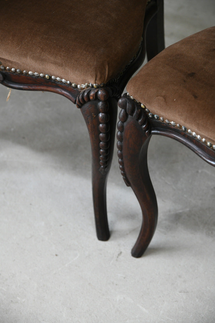 Richard Charles 4 Victorian Rosewood Dining Chairs