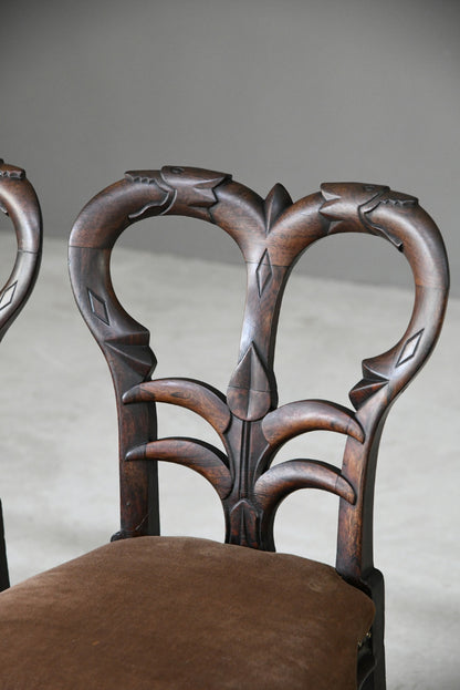 Richard Charles 4 Victorian Rosewood Dining Chairs