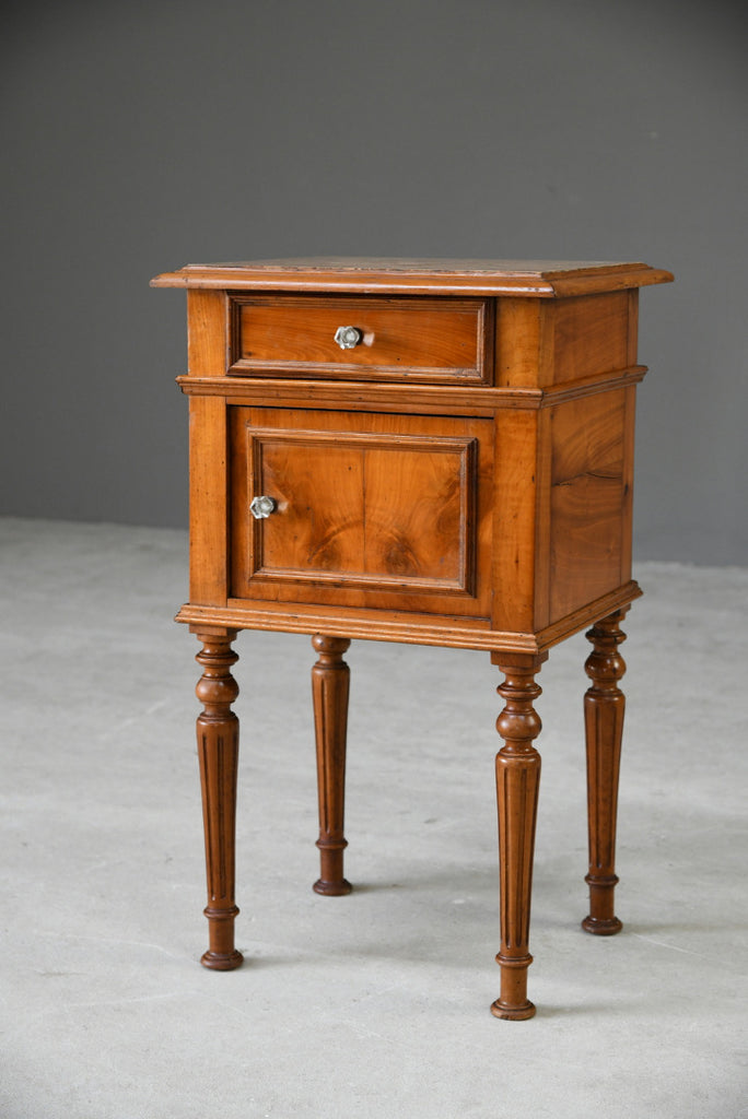 French Marble Top Pot Cupboard