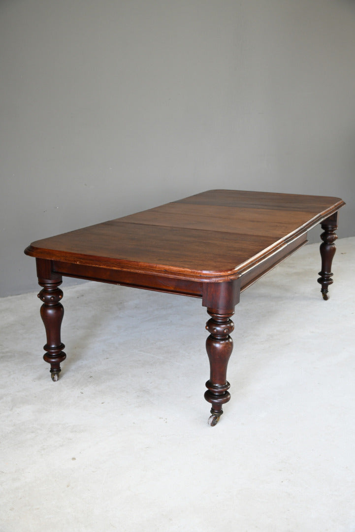 Large Mahogany Extending Dining Table