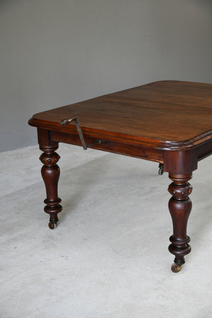 Large Mahogany Extending Dining Table