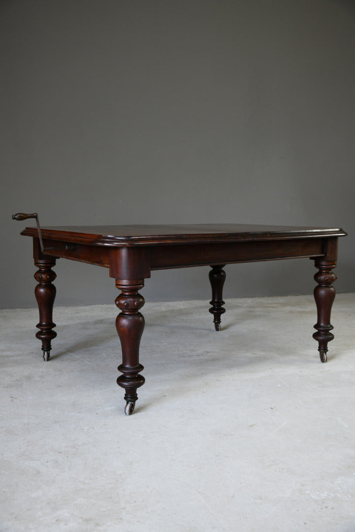 Large Mahogany Extending Dining Table