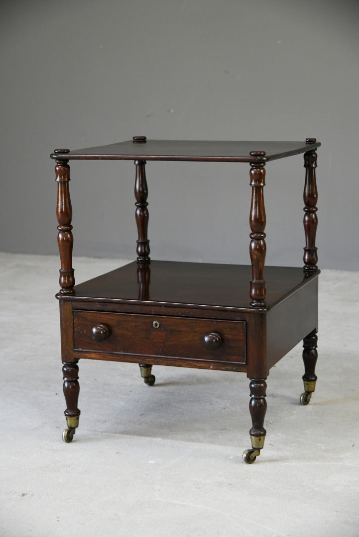 Antique Rosewood Whatnot Nightstand