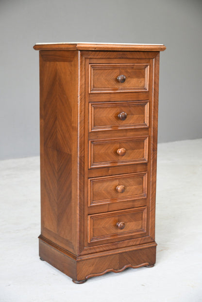 French Marble Top Pot Cupboard