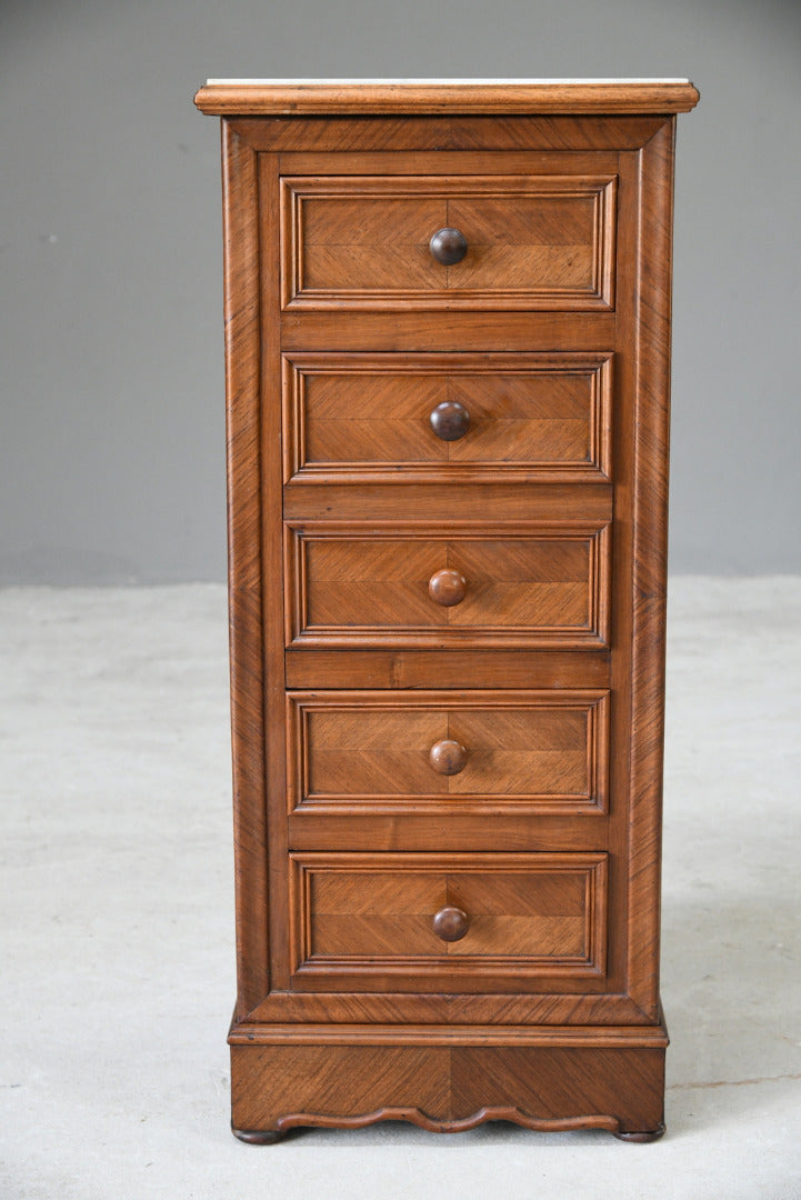 French Marble Top Pot Cupboard