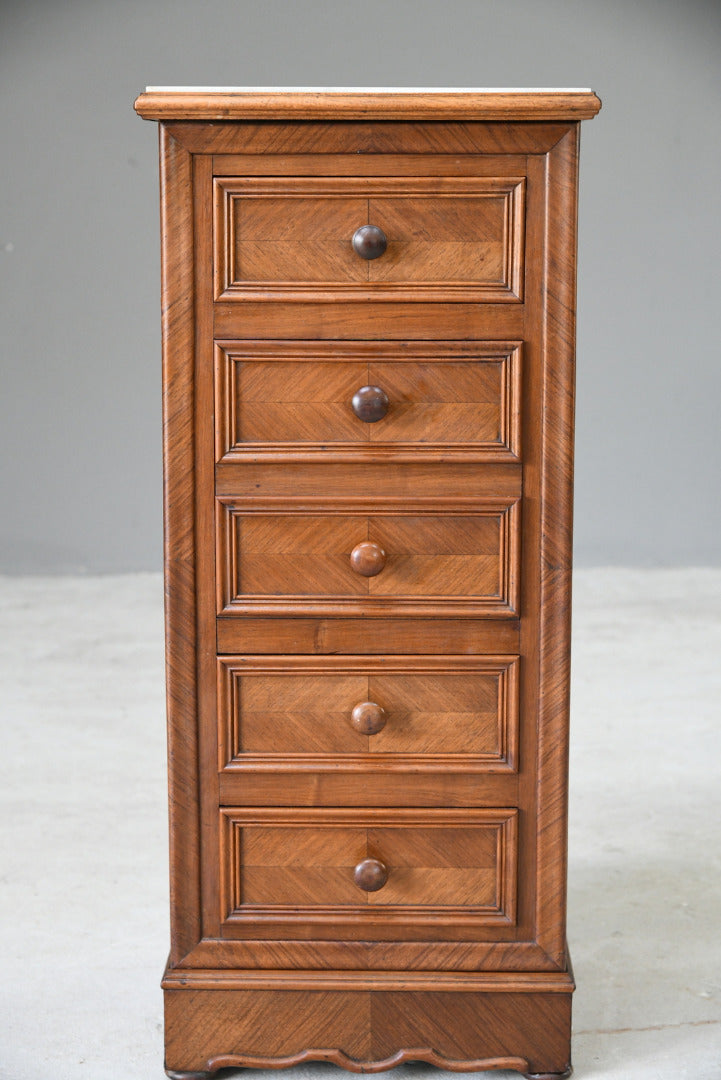 French Marble Top Pot Cupboard