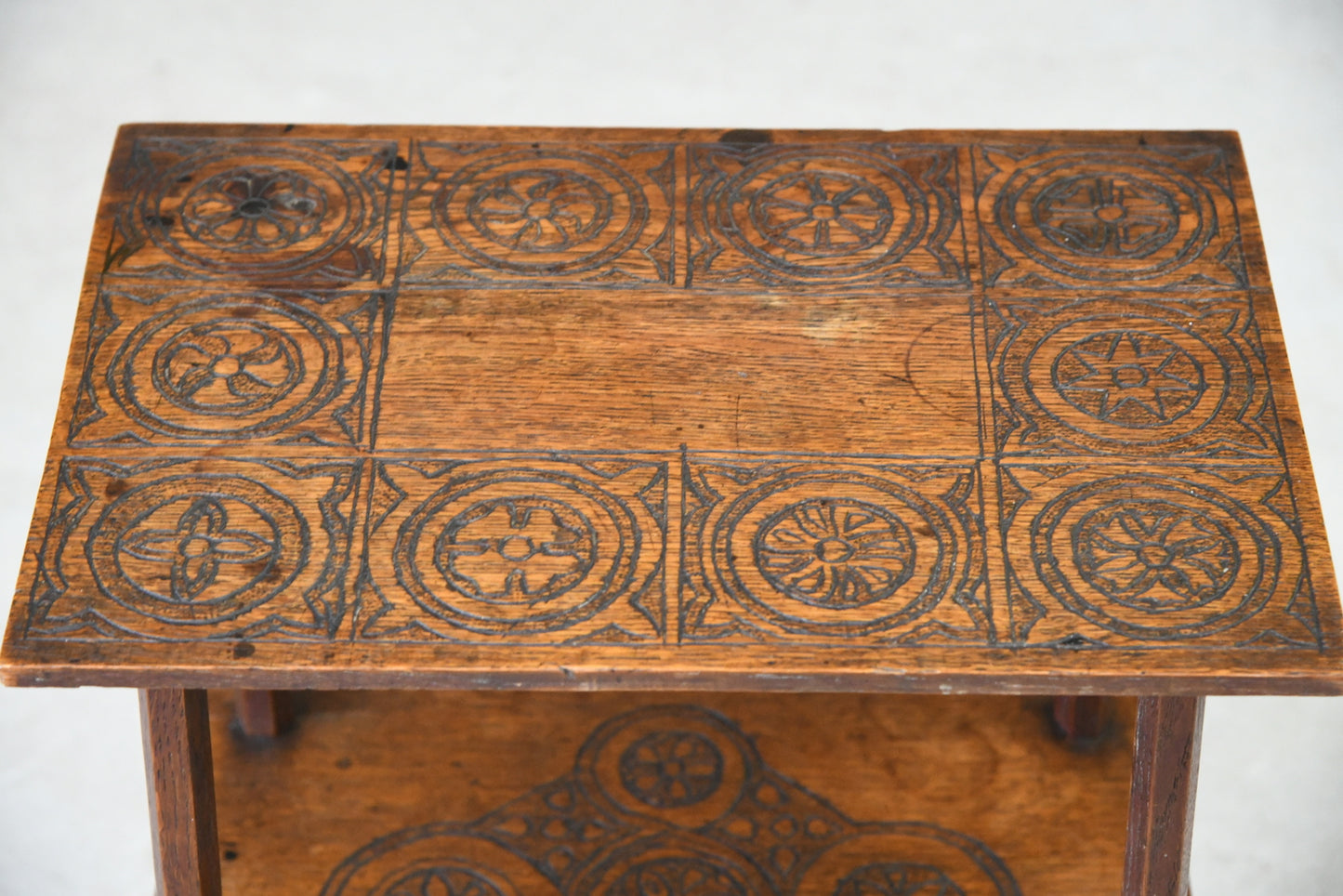 Small Oak Two Tier Table