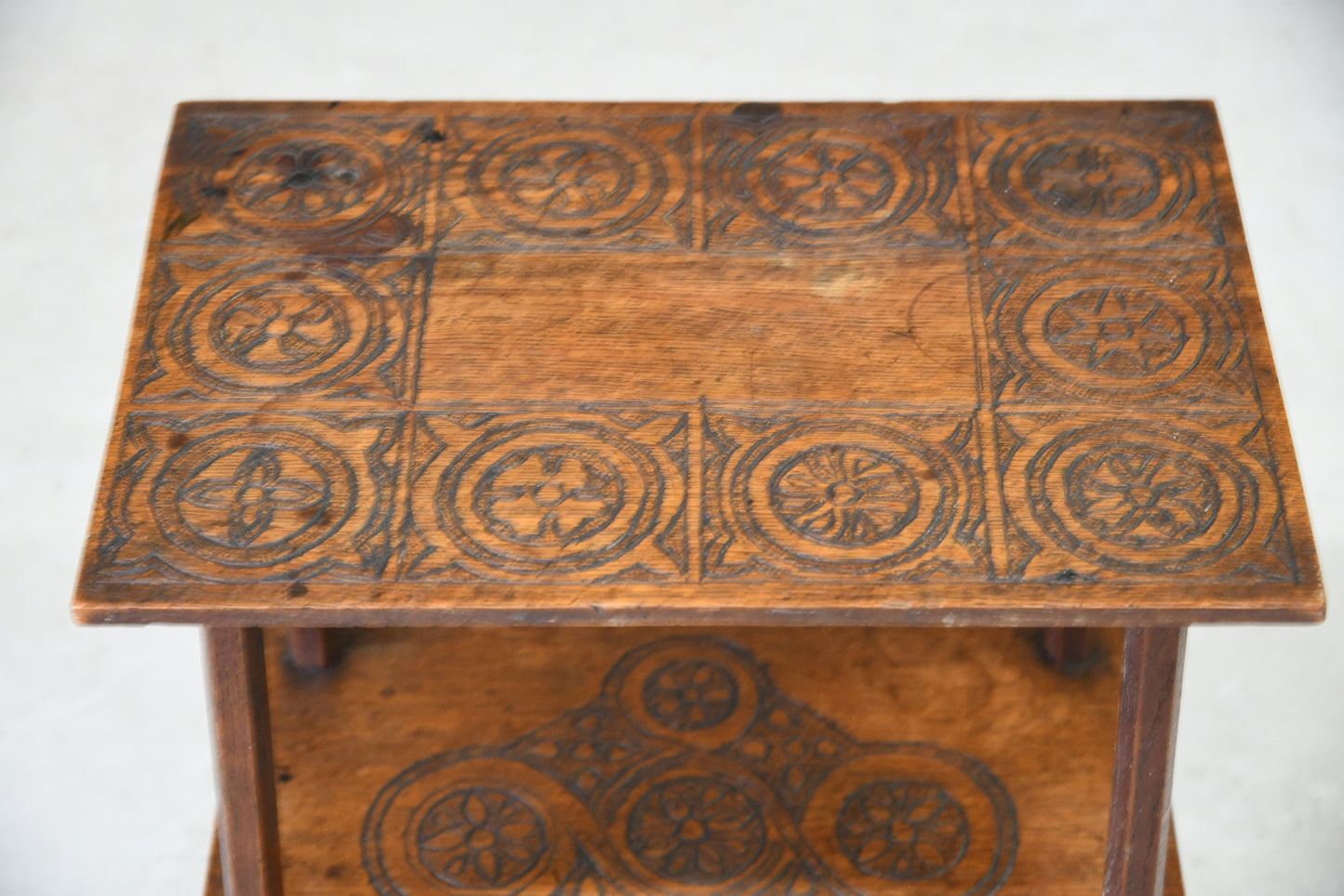 Small Oak Two Tier Table