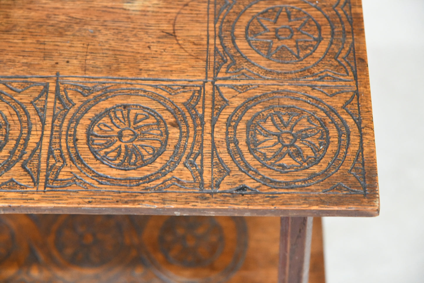 Small Oak Two Tier Table