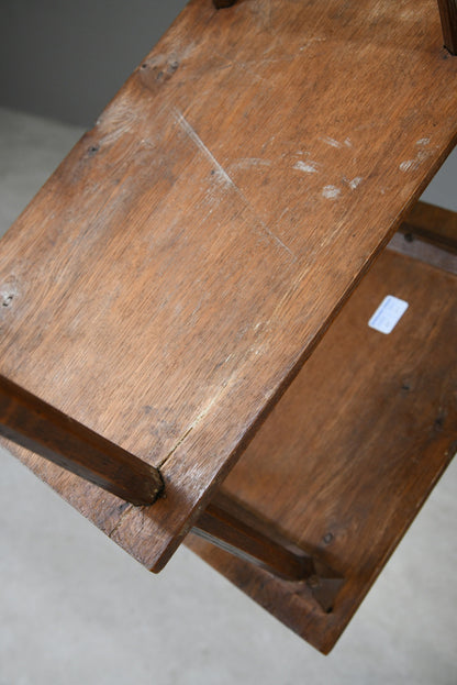 Small Oak Two Tier Table