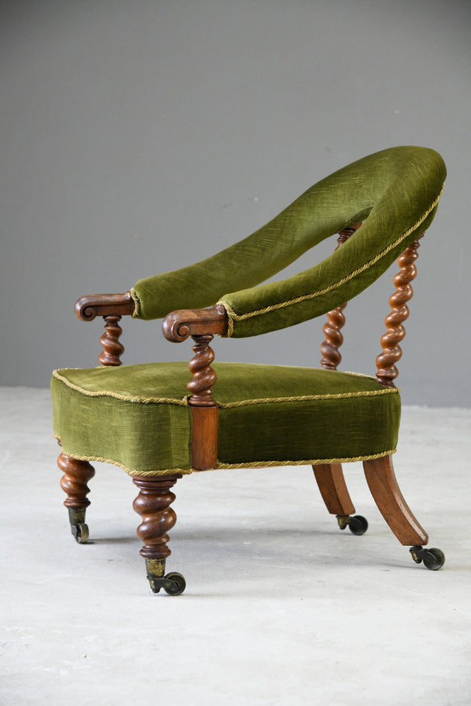 Victorian Walnut Easy Chair