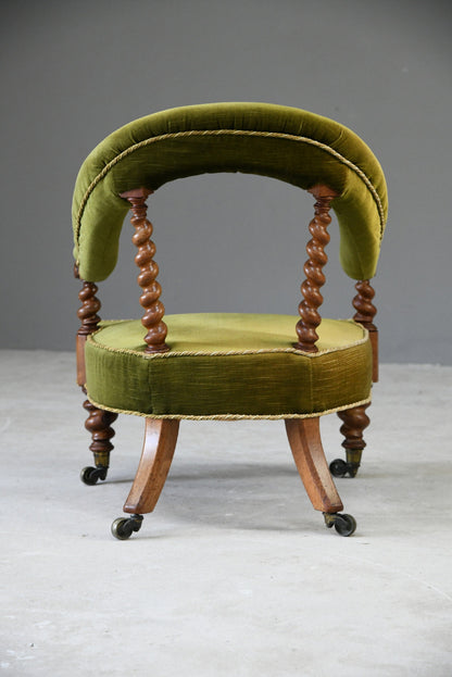 Victorian Walnut Easy Chair