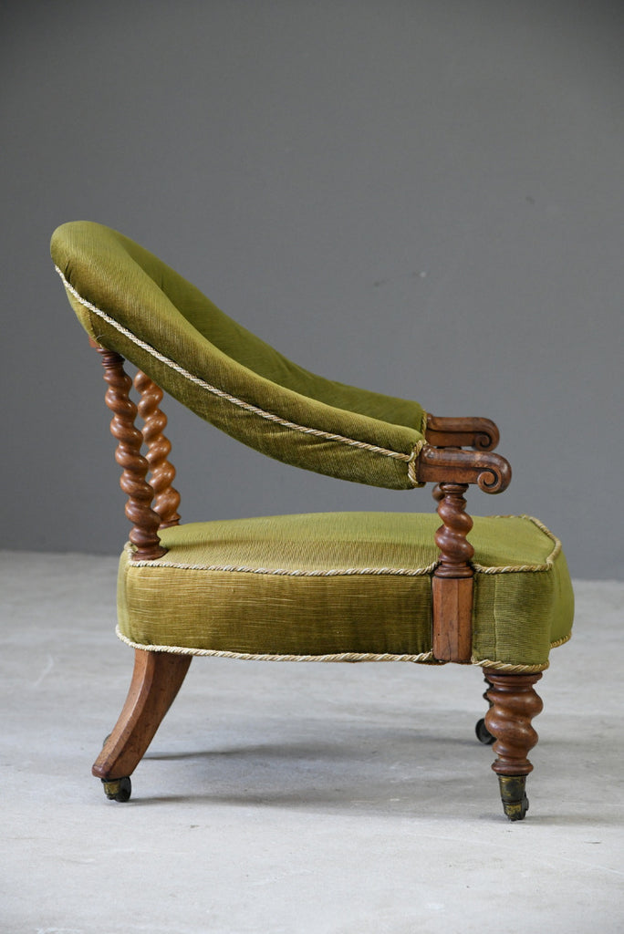 Victorian Walnut Easy Chair