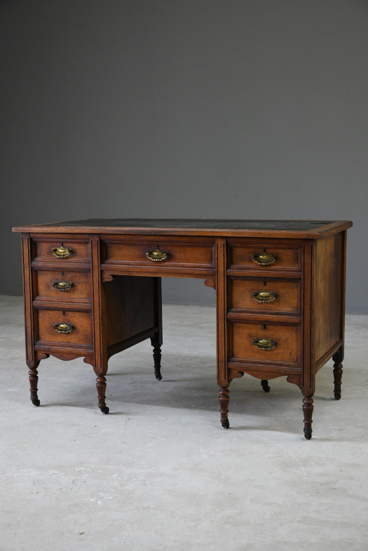 Small Edwardian Walnut Desk