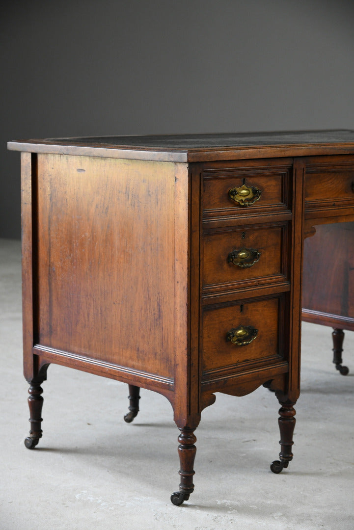 Small Edwardian Walnut Desk