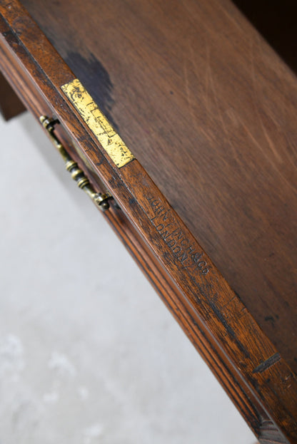 Small Edwardian Walnut Desk