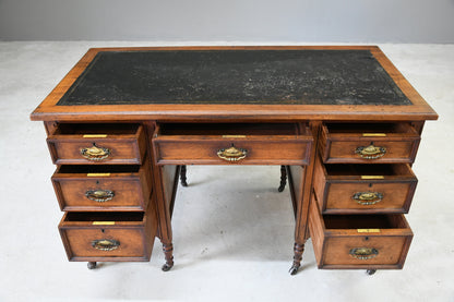 Small Edwardian Walnut Desk