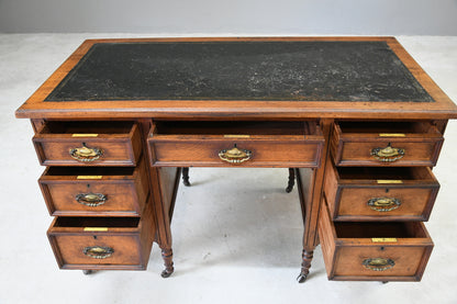 Small Edwardian Walnut Desk