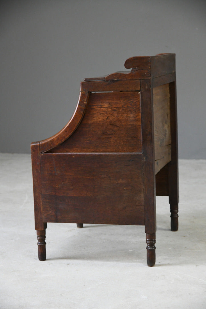 19th Century Oak Commode Bedside Table