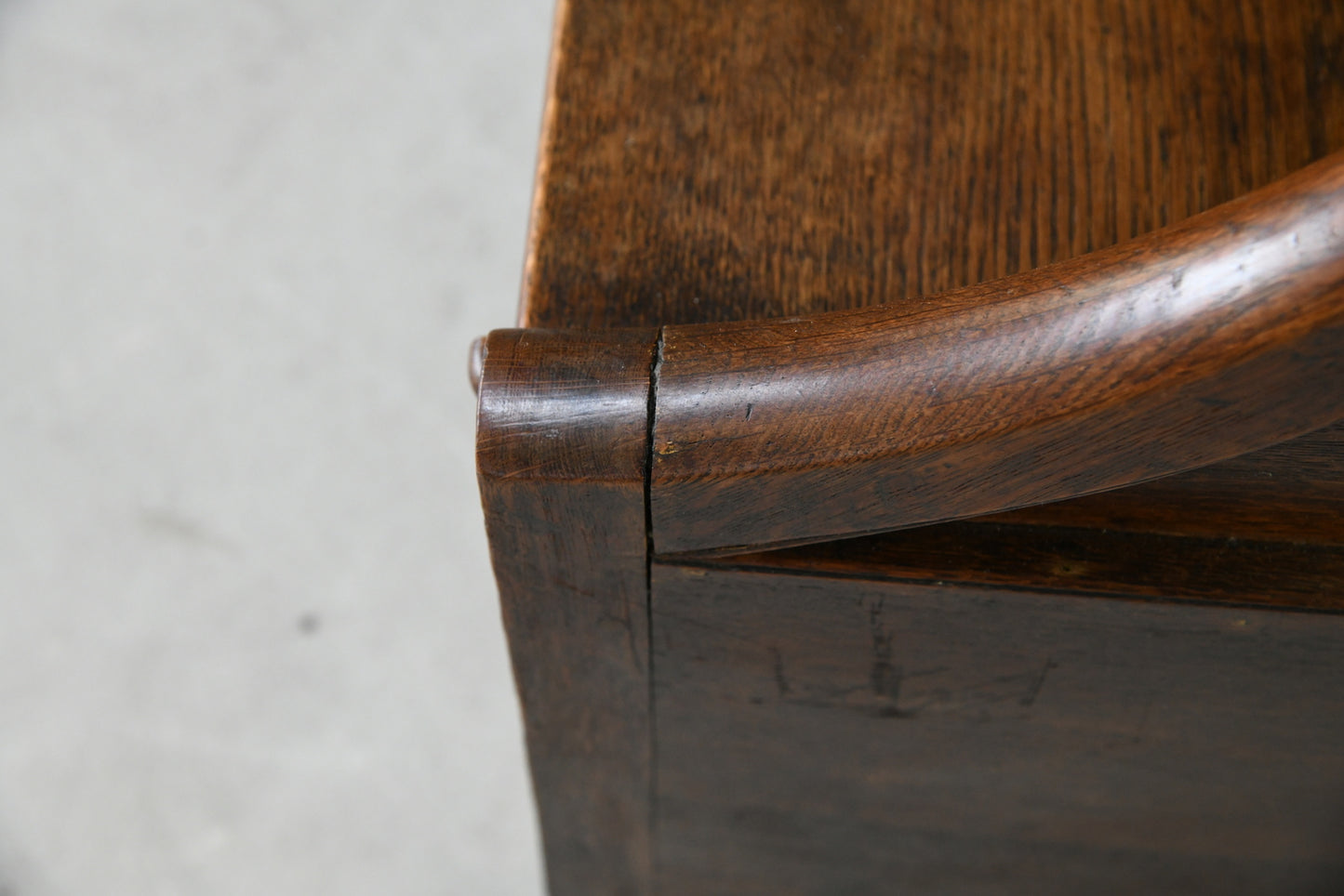 19th Century Oak Commode Bedside Table