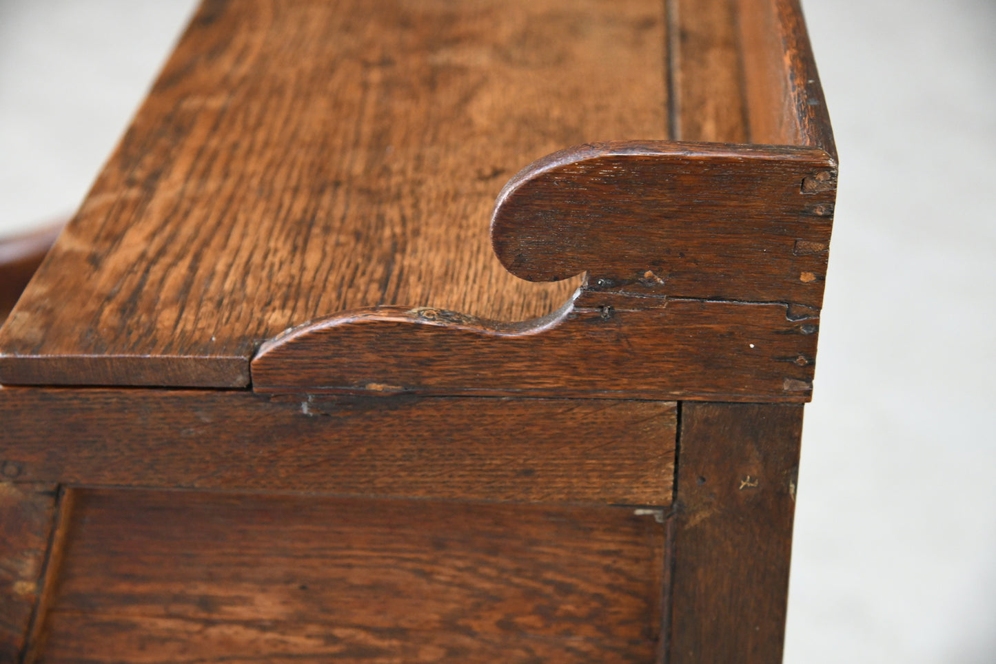 19th Century Oak Commode Bedside Table