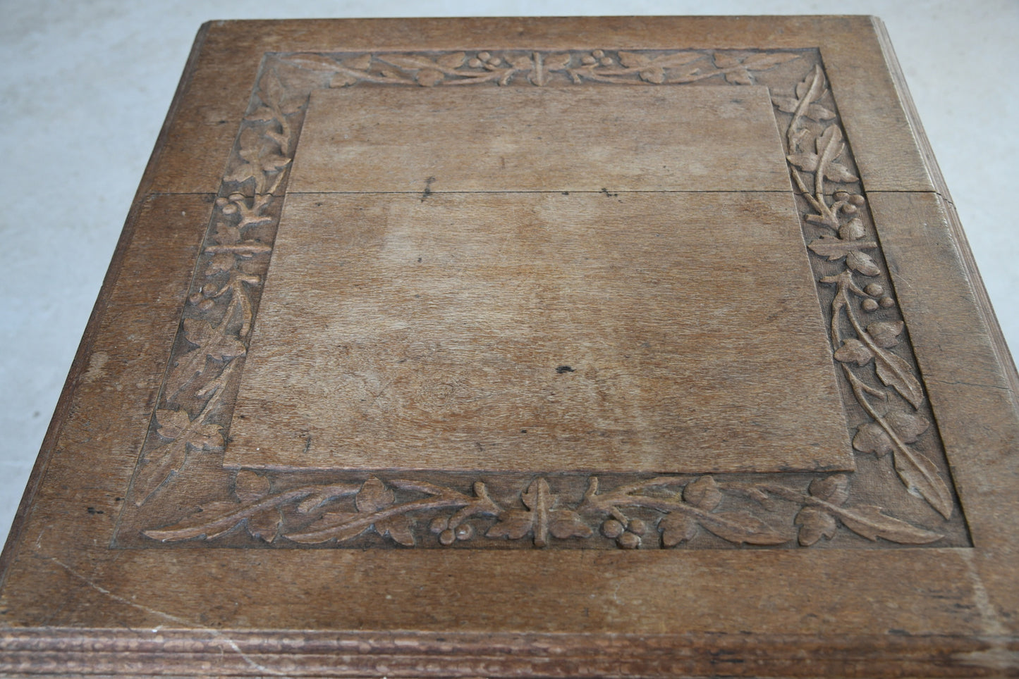 Carved Oak Side Table