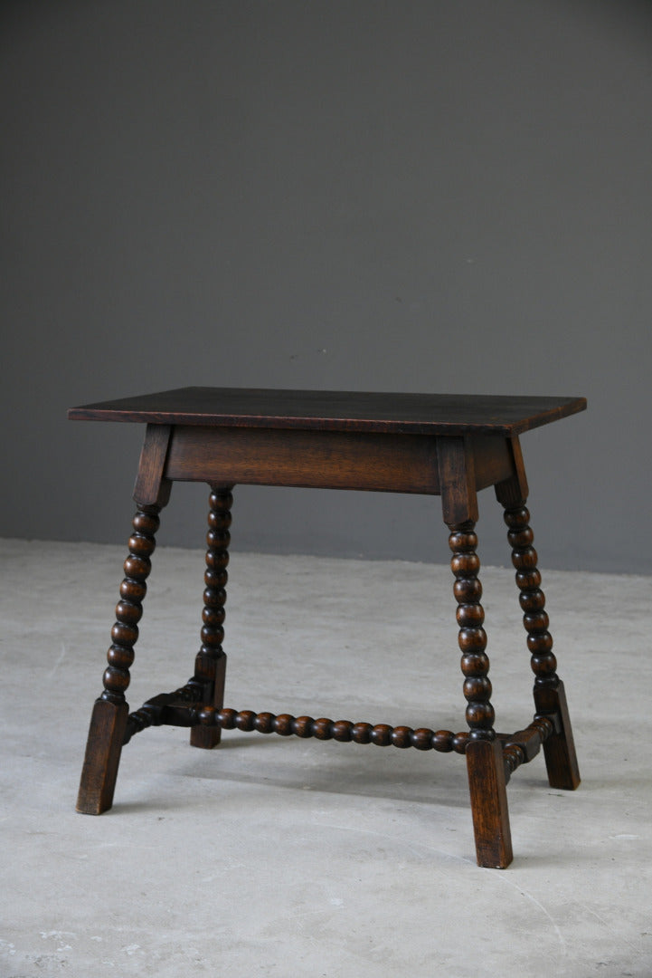 Antique Oak Bobbin Turned Table