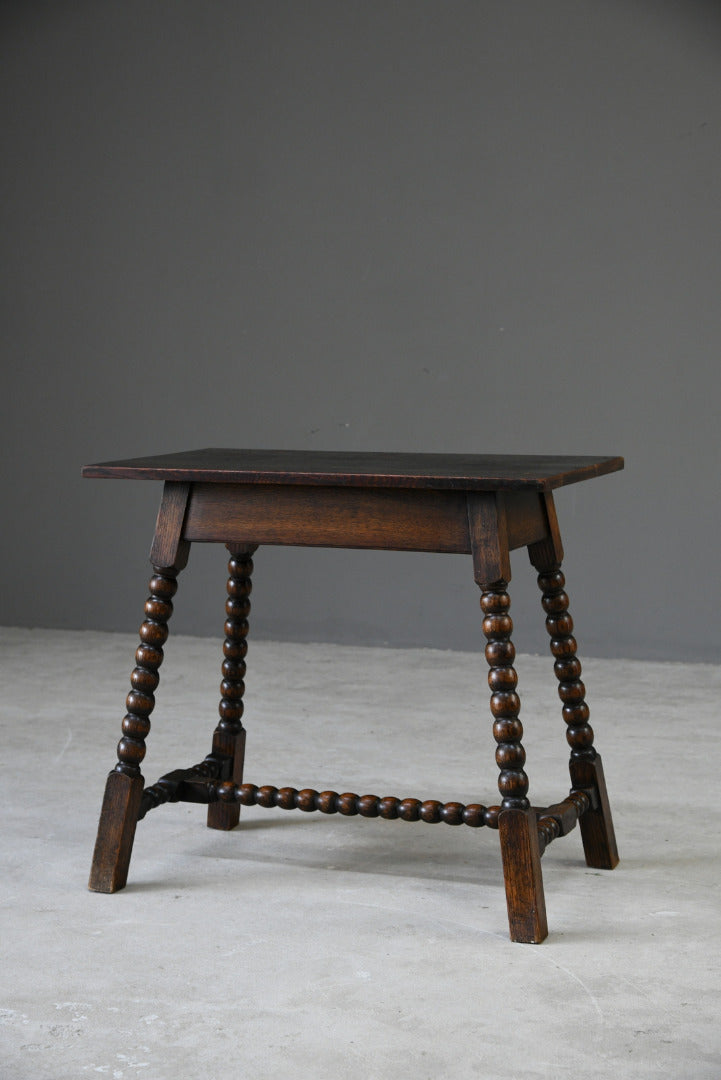 Antique Oak Bobbin Turned Table