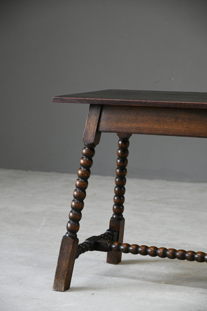 Antique Oak Bobbin Turned Table