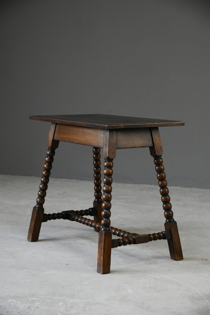 Antique Oak Bobbin Turned Table