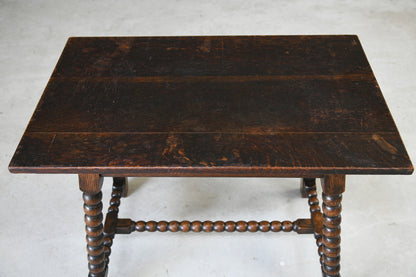 Antique Oak Bobbin Turned Table