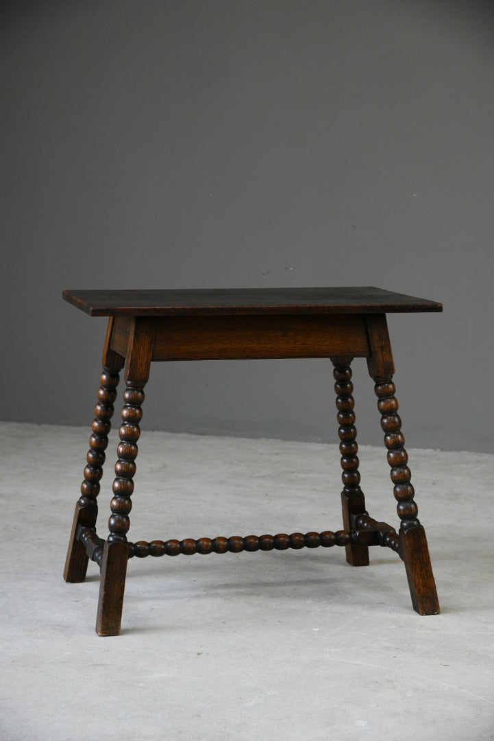 Antique Oak Bobbin Turned Table