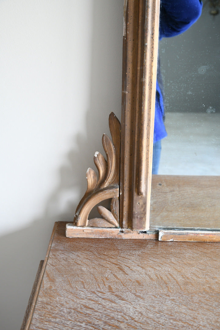 19th Century Antique Large Gilt Overmantle Mirror