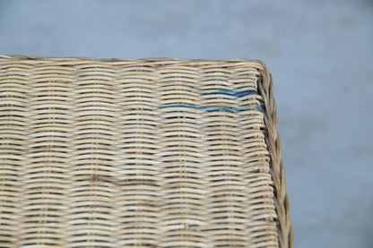 Pair Vintage Wicker Bedside Cabinets