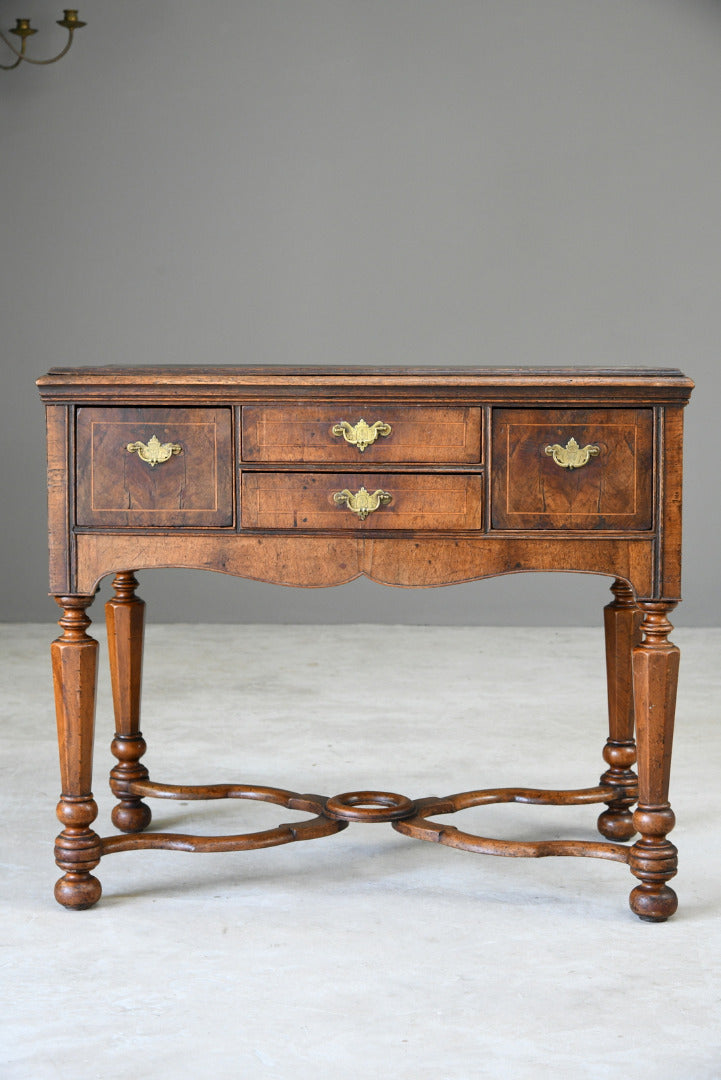 Walnut & Oak Lowboy Side Table