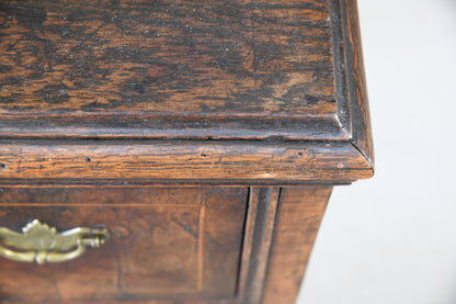 Walnut & Oak Lowboy Side Table