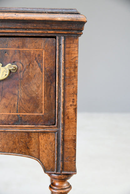 Walnut & Oak Lowboy Side Table