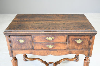 Walnut & Oak Lowboy Side Table