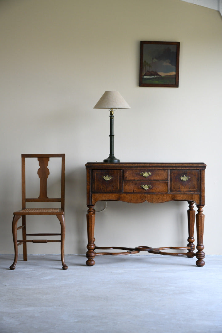 Walnut & Oak Lowboy Side Table